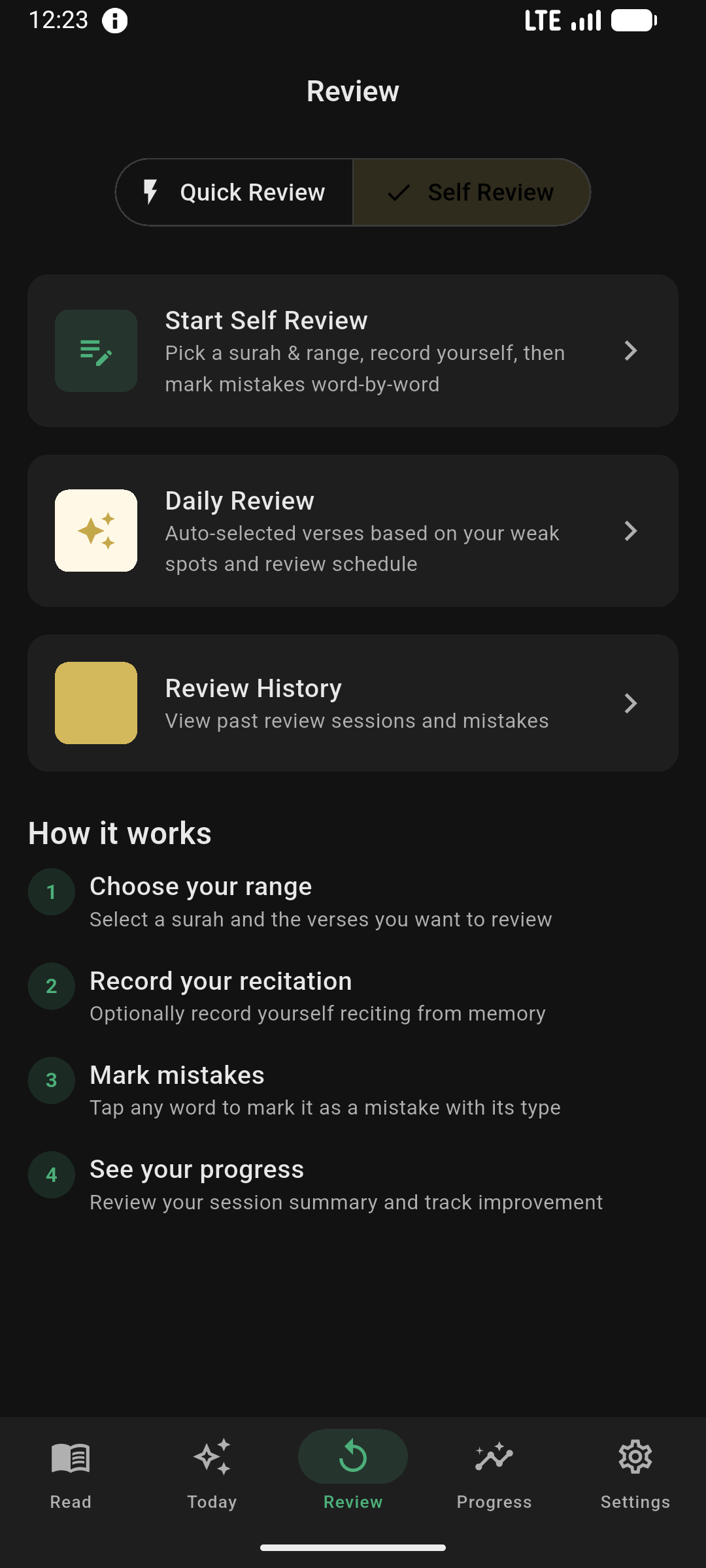 1Ayah App Screenshot